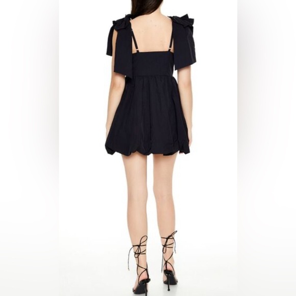 Bow strap bubble mini dress nwot - Picture 4 of 5